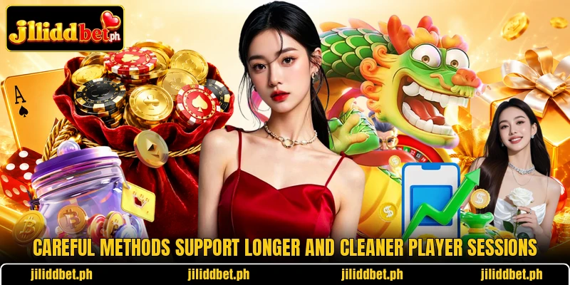 Careful methods support longer and cleaner player sessions