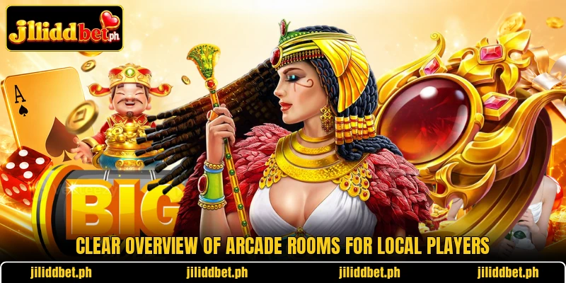 Clear overview of Arcade rooms for local players Clear overview of Arcade rooms for local players