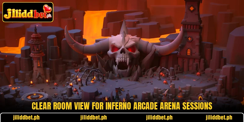 Clear room view for Inferno Arcade Arena sessions Clear room view for Inferno Arcade Arena sessions