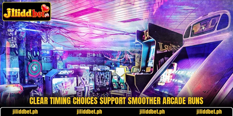 Clear timing choices support smoother arcade runs