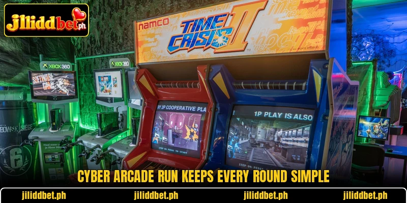 Cyber Arcade Run keeps every round simple