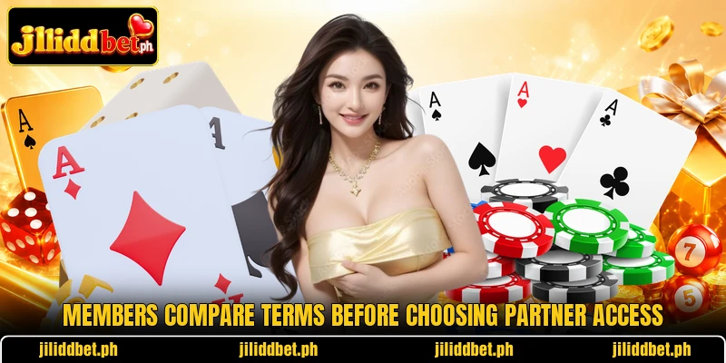 Members compare terms before choosing partner access