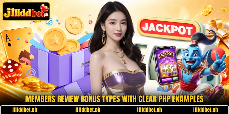 Members review bonus types with clear PHP examples