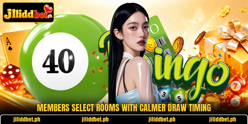 Members select rooms with calmer draw timing