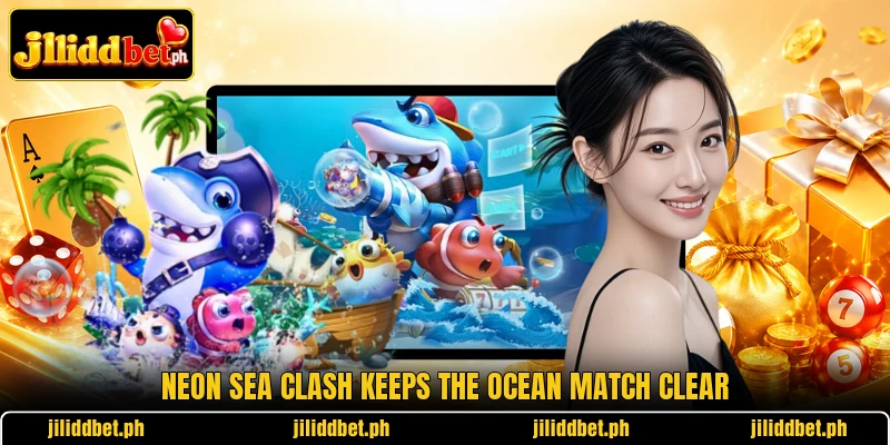 Neon Sea Clash keeps the ocean match clear