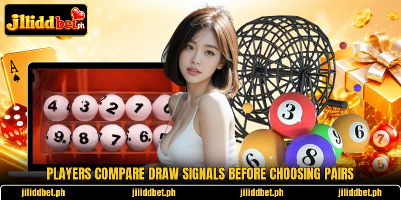 Players compare draw signals before choosing pairs
