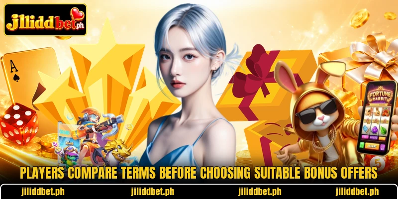 Players compare terms before choosing suitable bonus offers