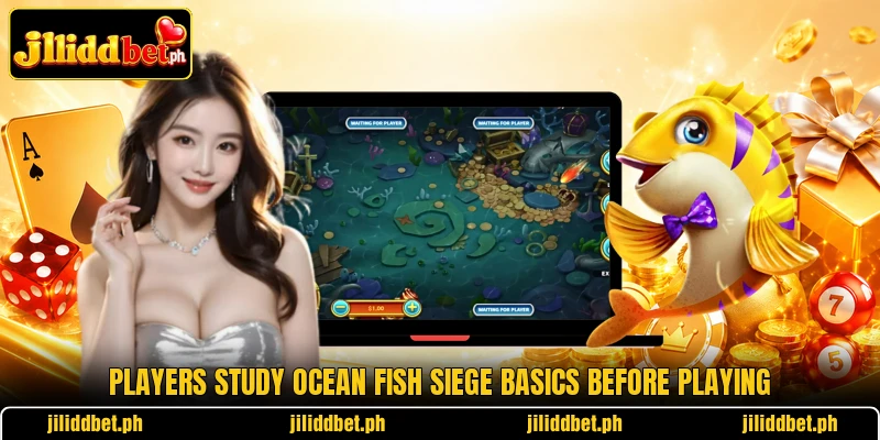 Players study Ocean Fish Siege basics before playing
