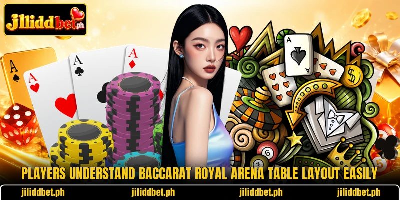 Players understand Baccarat Royal Arena table layout easily Players understand Baccarat Royal Arena table layout easily