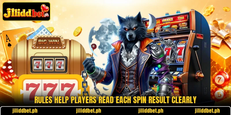 Rules help players read each spin result clearly