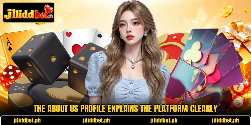 The about us profile explains the platform clearly